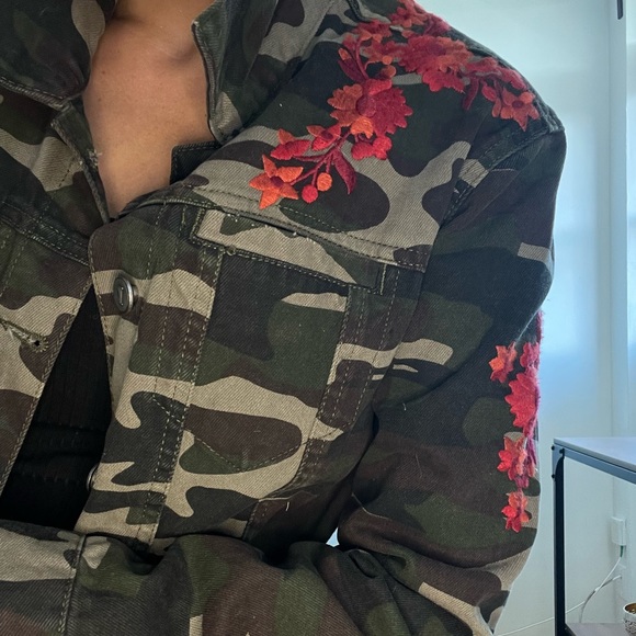 Pilots and the Letter Press army green jean jacket - Picture 6 of 7